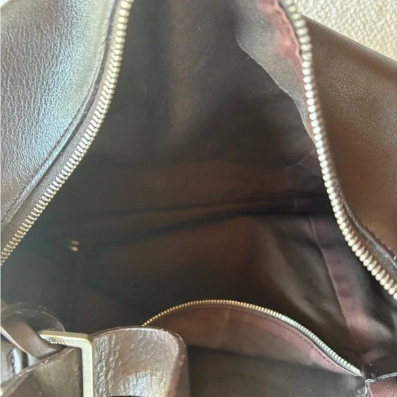 STUNNING Jil Sander chocolate leather shoulder bag - Picture 4 of 10